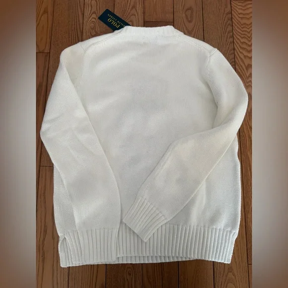 Polo by Ralph Lauren Cream Sweater with Bear Design - Picture 2 of 3
